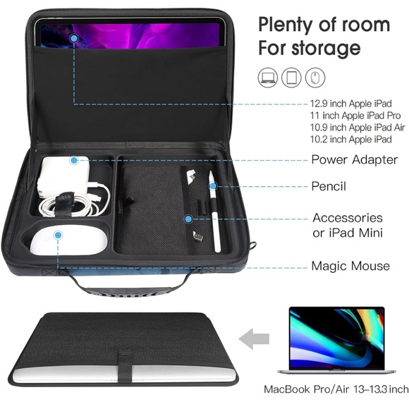 Smatree Hard Shell Laptop Shoulder Bag - Picture 3 of 4